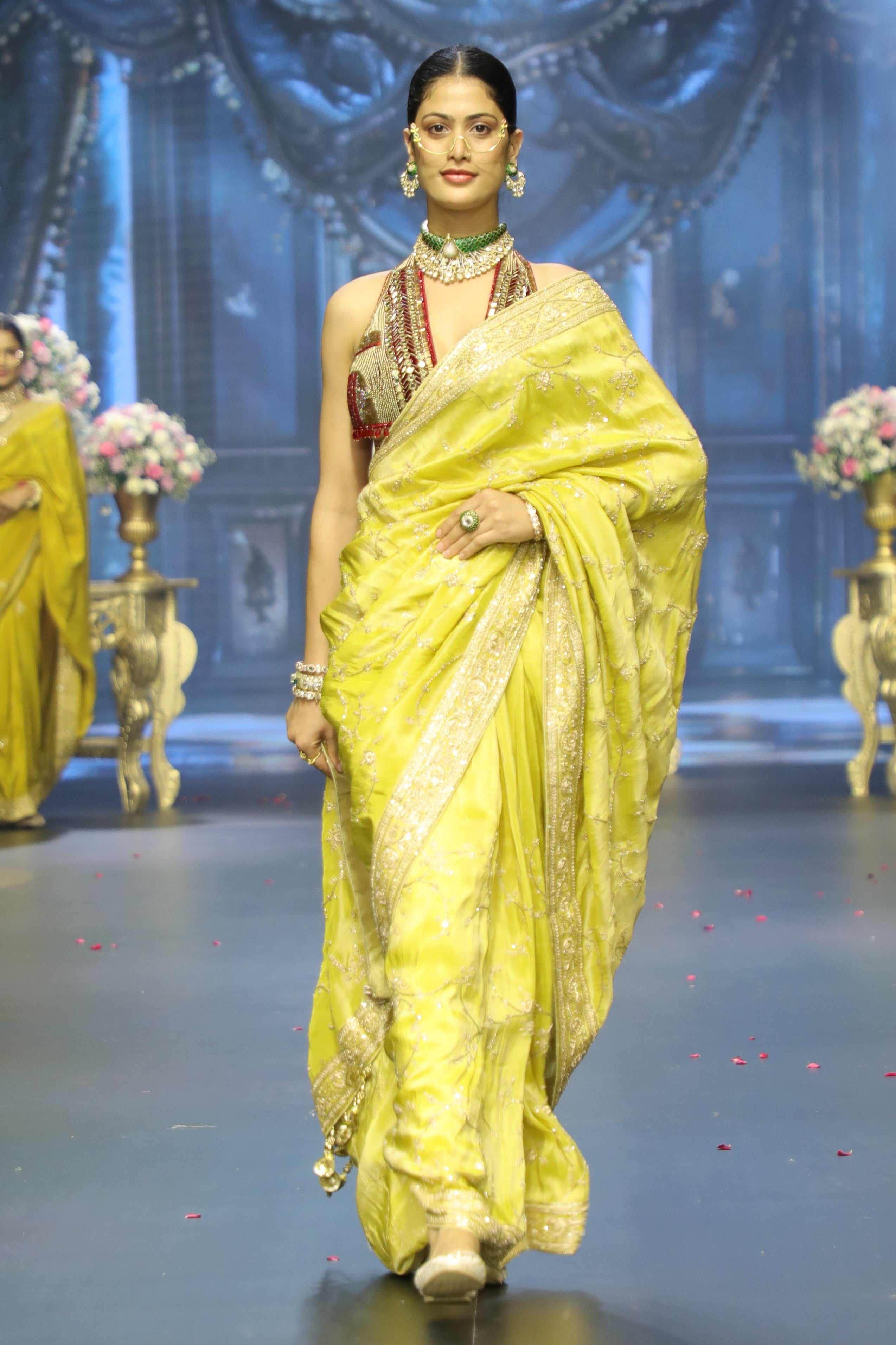Yellow Tissue Saree