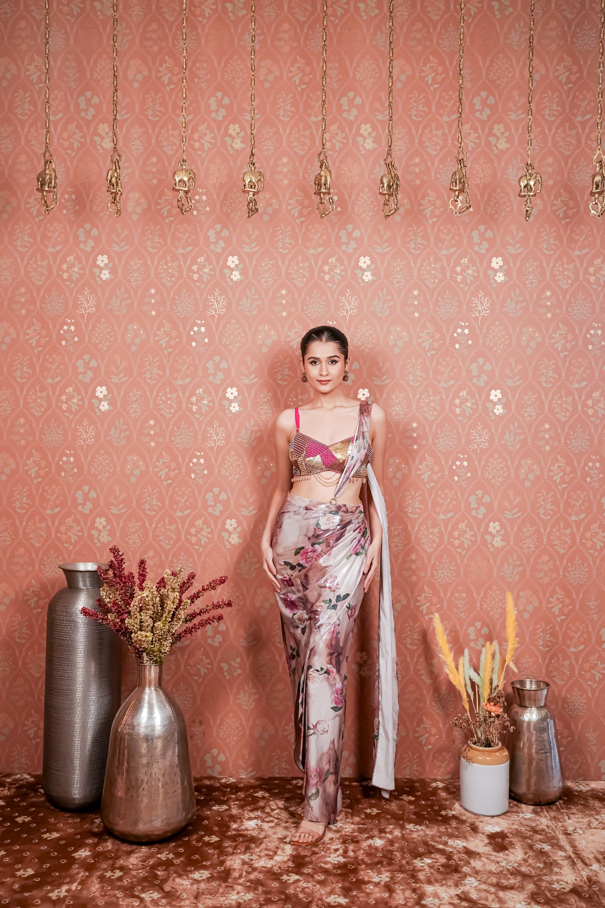 Pink Drape Dress