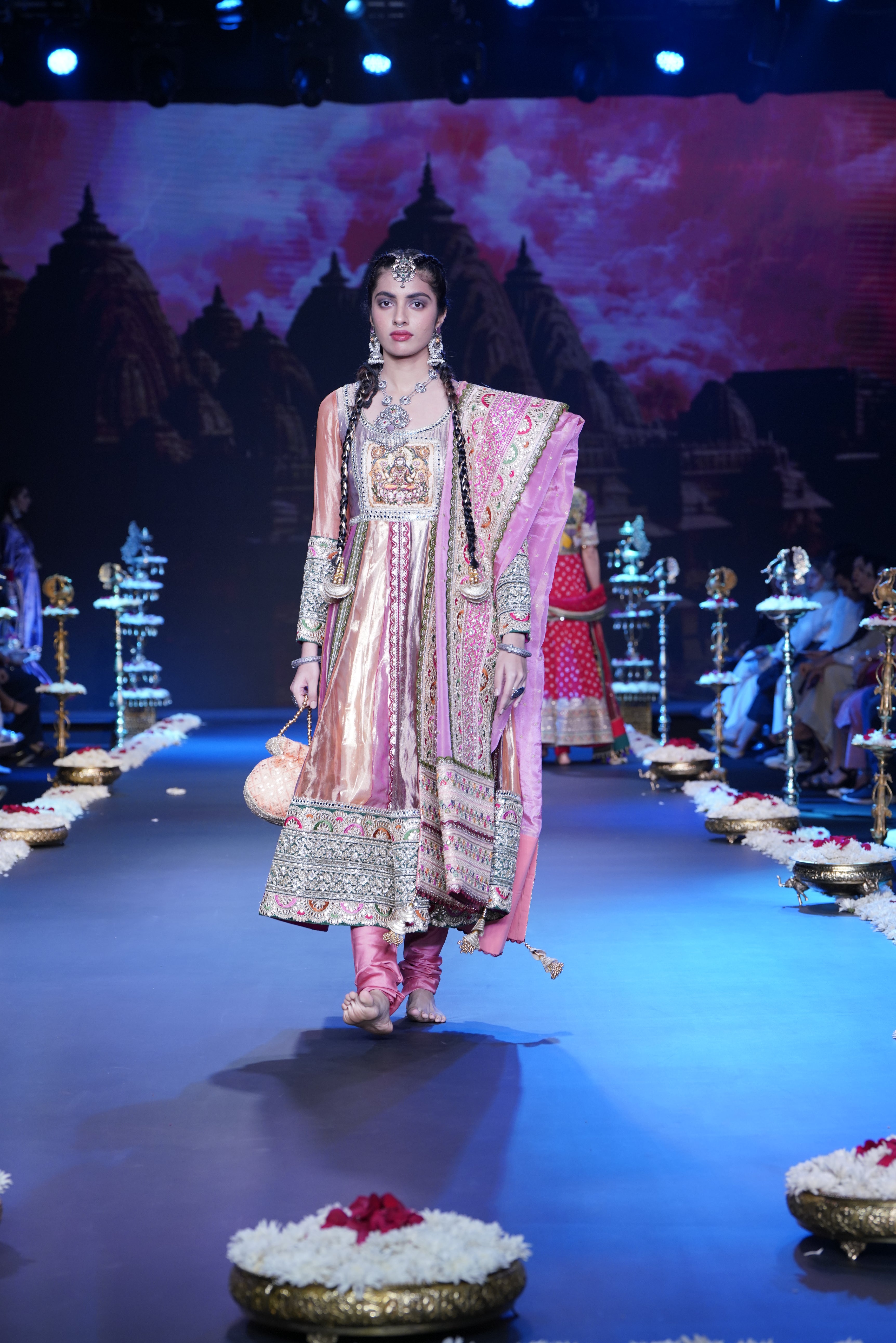 Multicolor Anarkali set