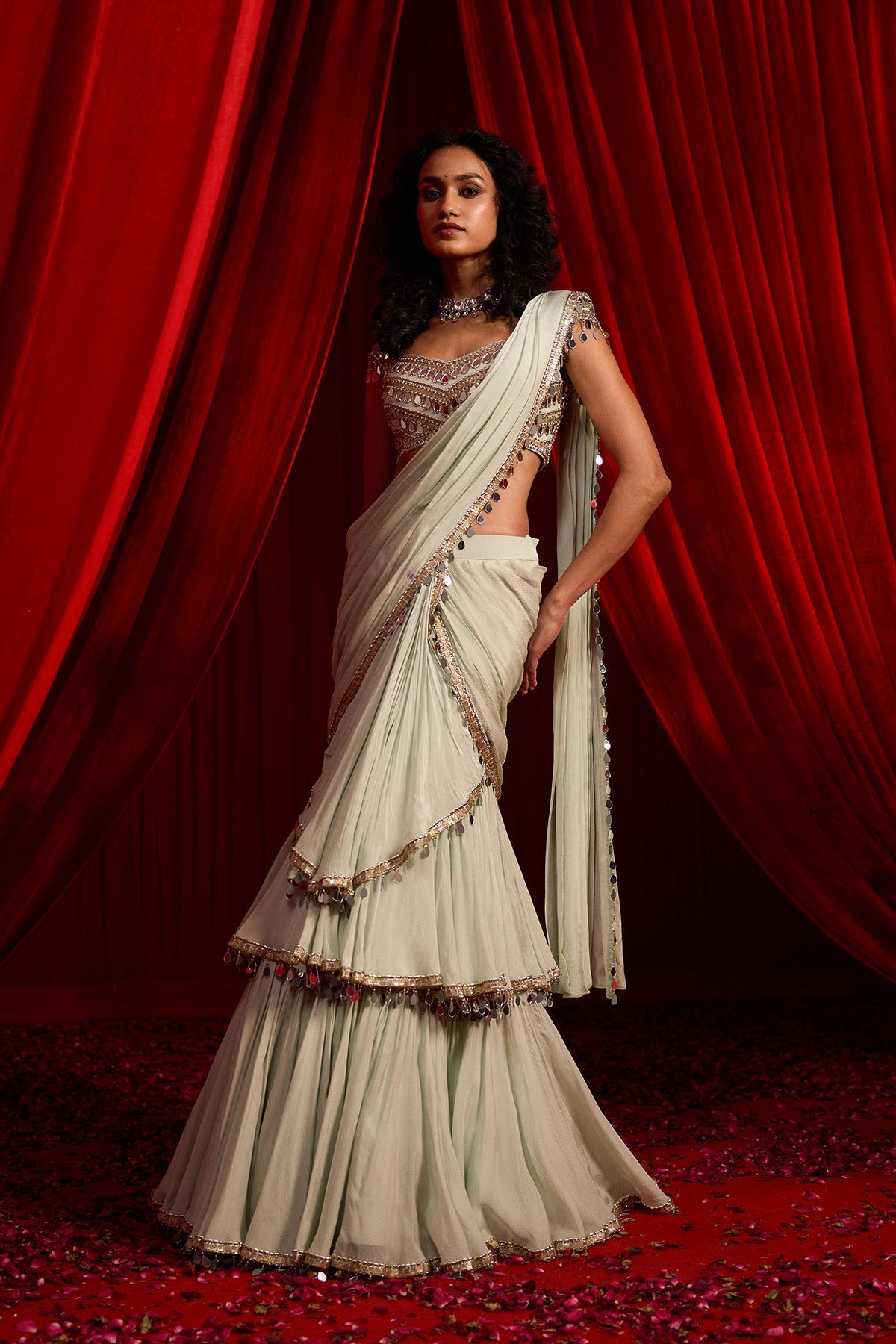 BANDHANA SAREE SET