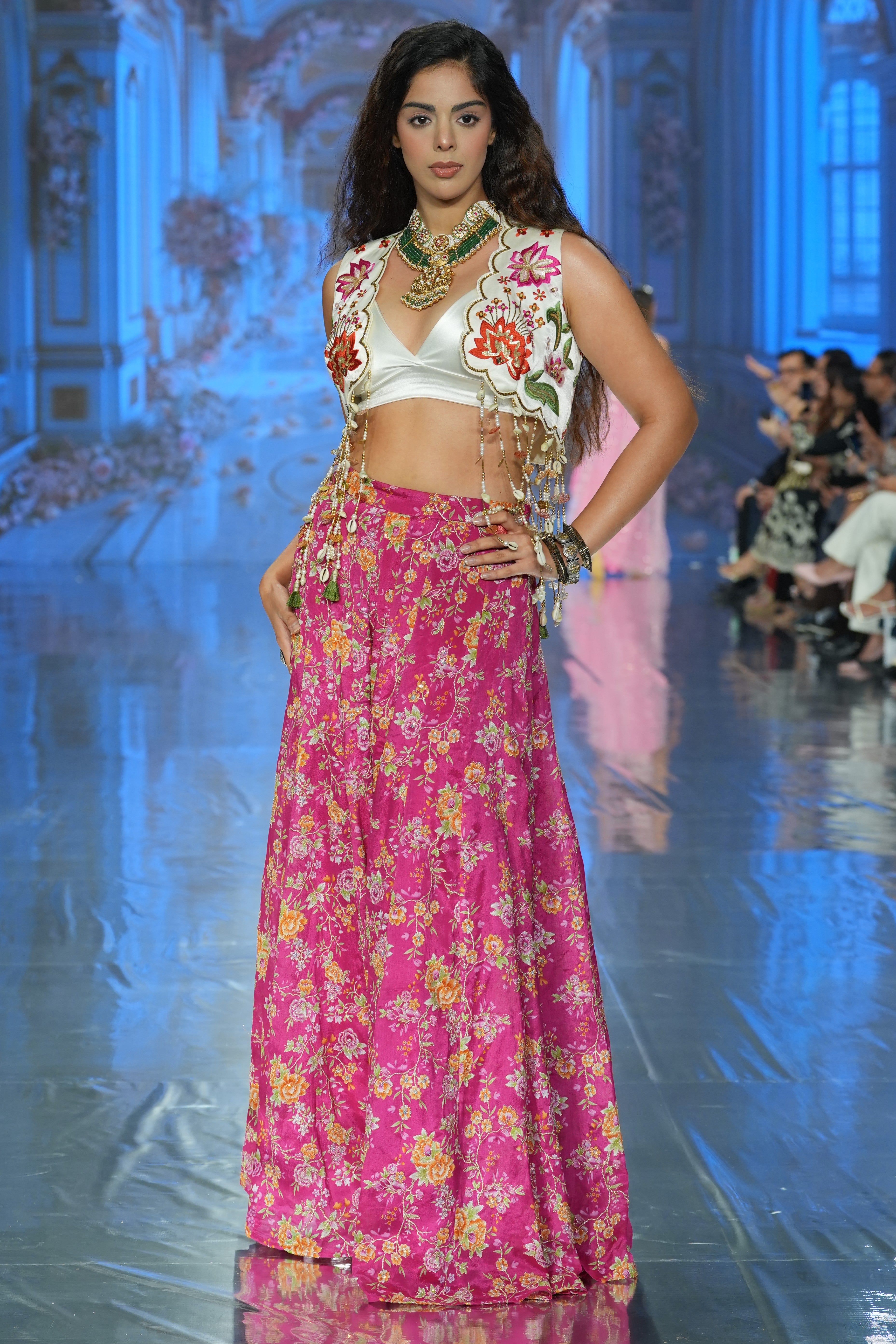 Paneled palazzo 3 piece set