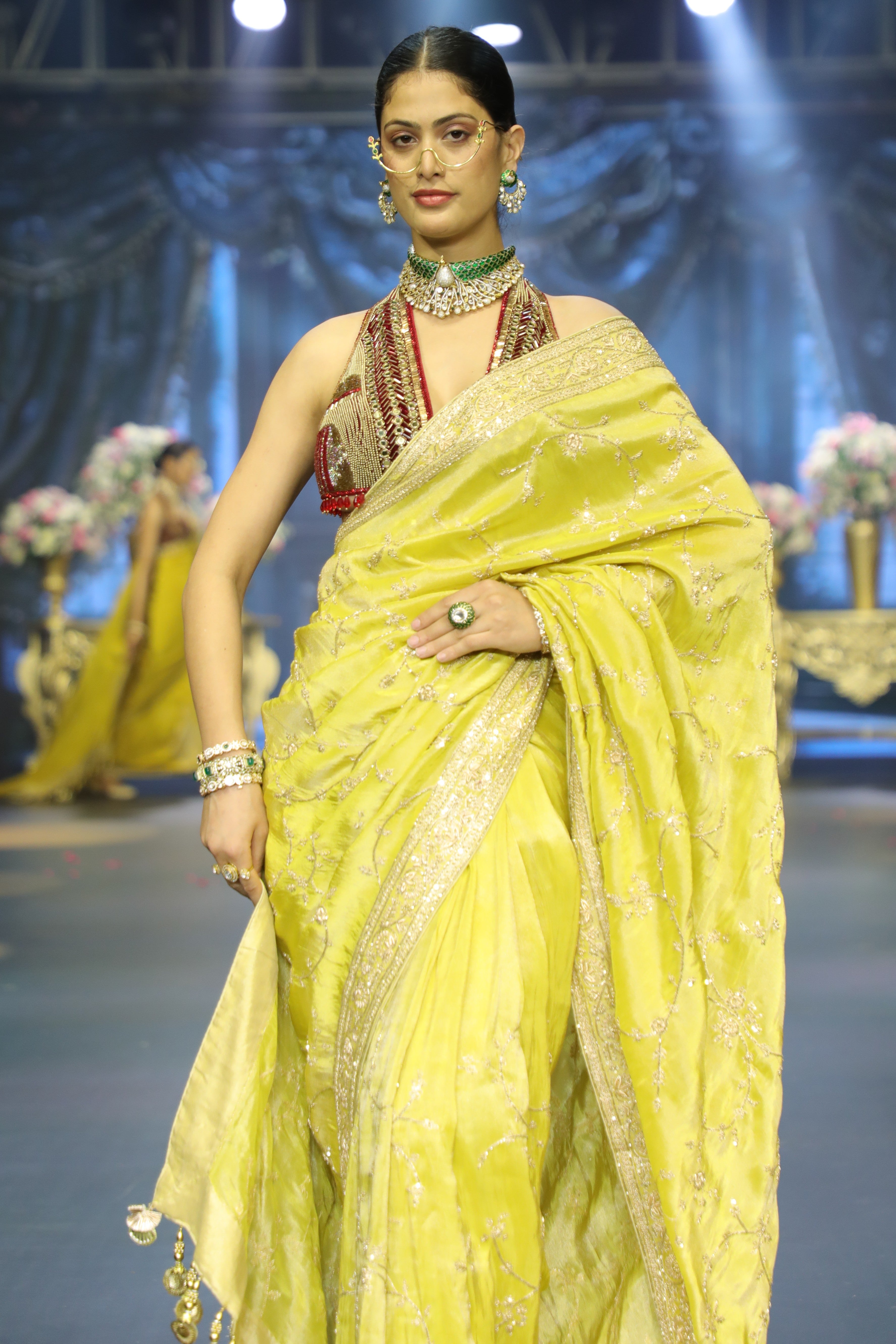 Yellow Tissue Saree