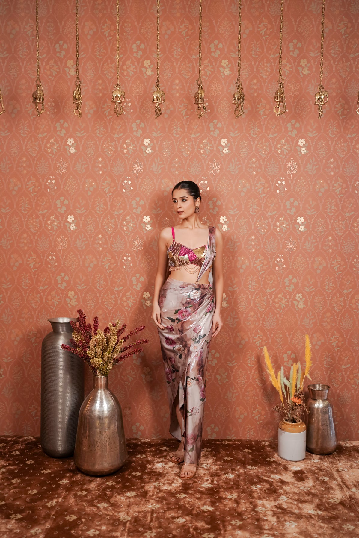 Pink Drape Dress