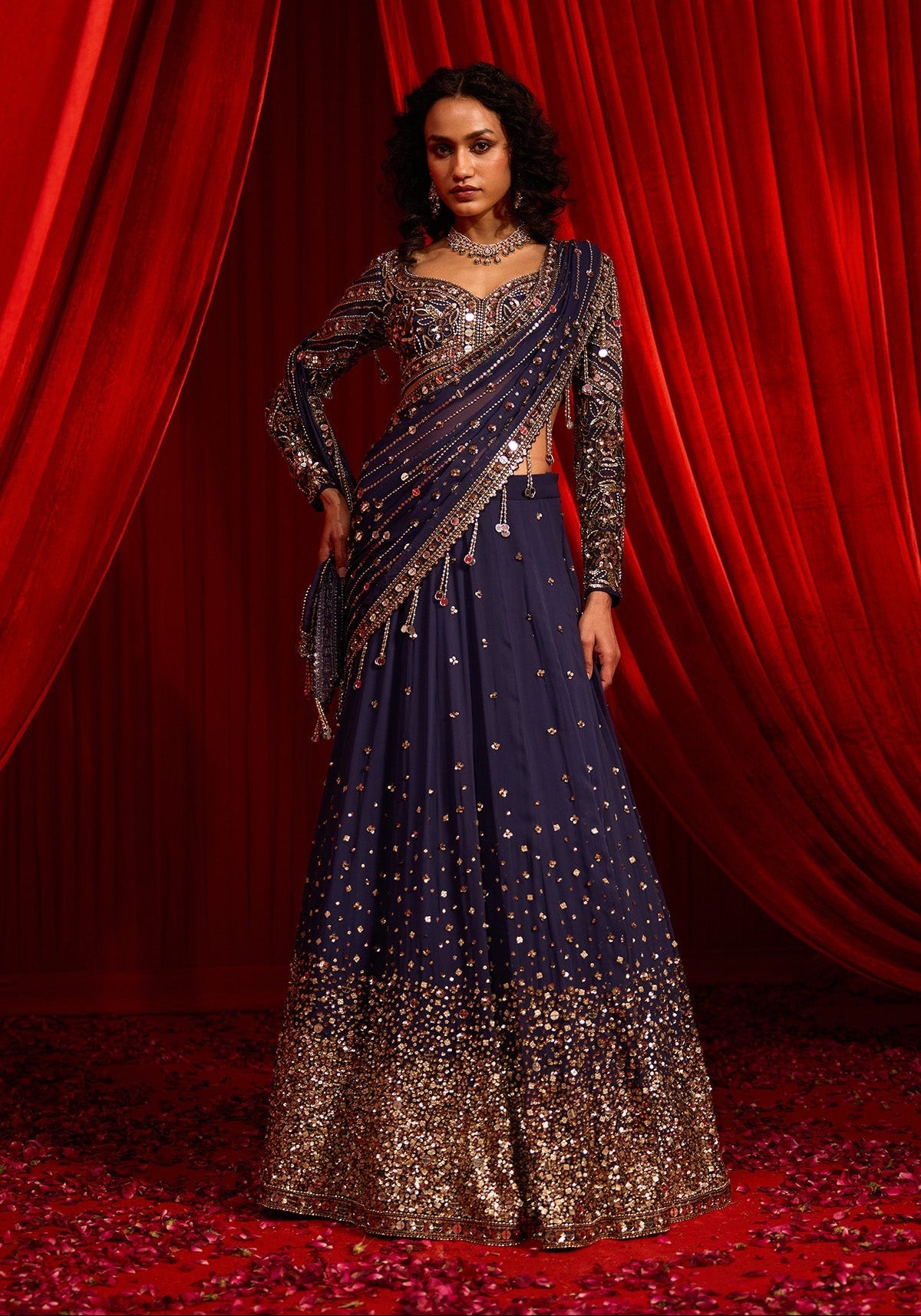 NEEL KAMAL LEHNGA SAREE SET