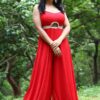 Sanskruti Balgude In Mustered Coloured Dress