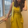 Sanskruti Balgude In Mustered Coloured Dress