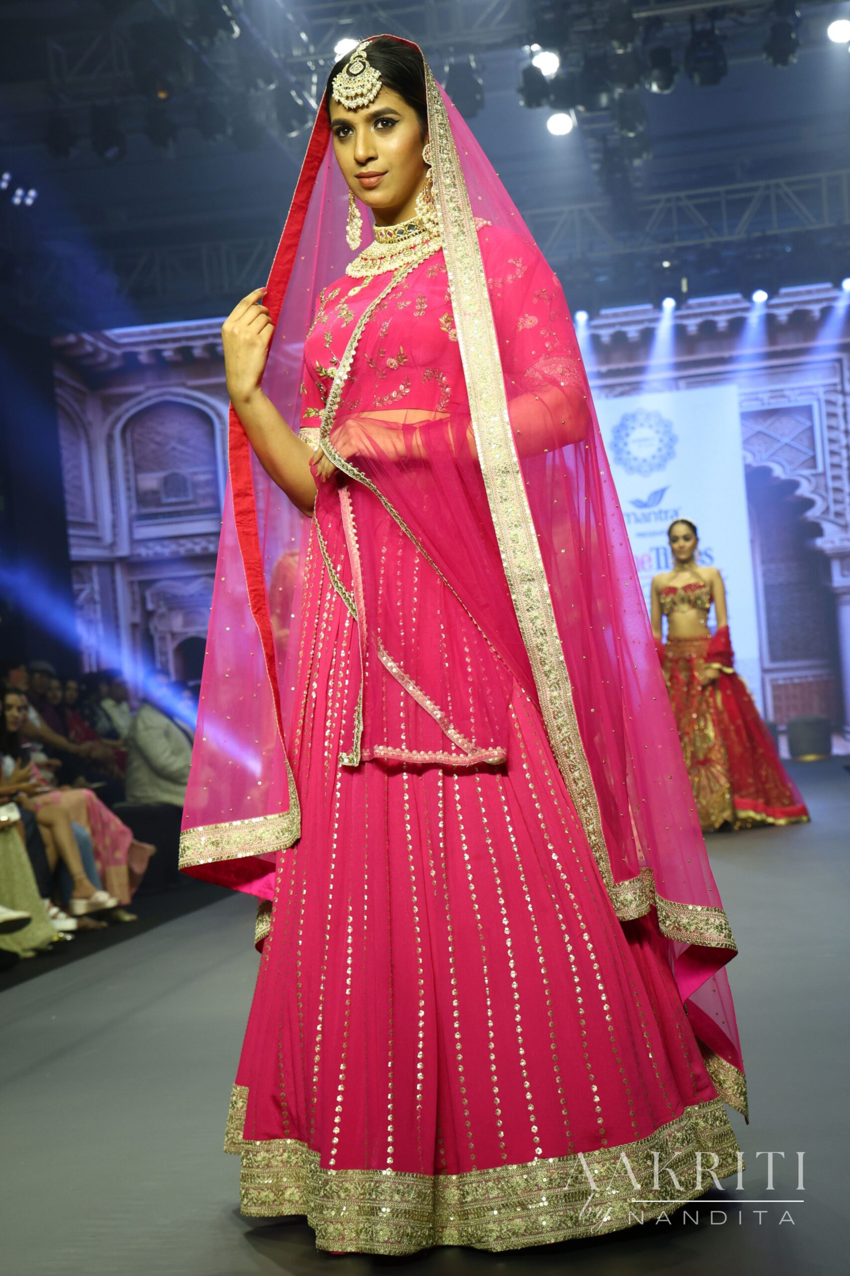 Bright Pink Bridal Lehenga