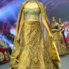 Golden Corset Lehenga