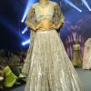 Peach Sequins Lehenga