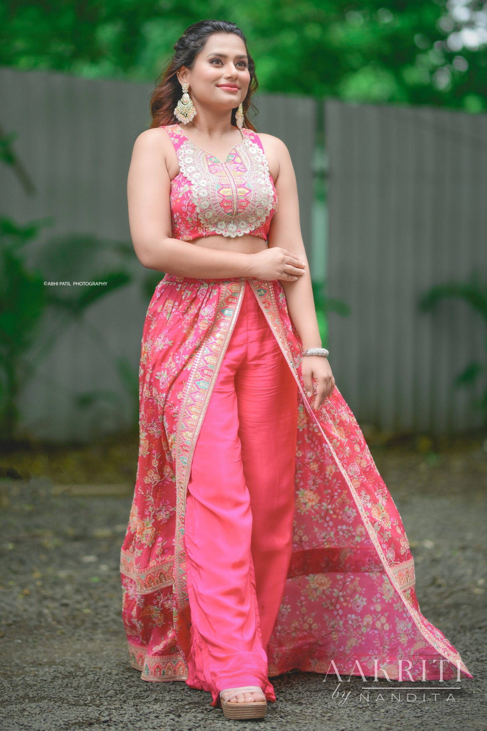 Shweta Rajan In Pink Indowestern Dress