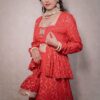 New Red Coloured Jacket Style Lehenga