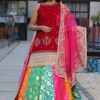 Multicoloured Brocade Lehenga