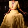 Pastel Yellow Lakhnavi Bridal Lehenga