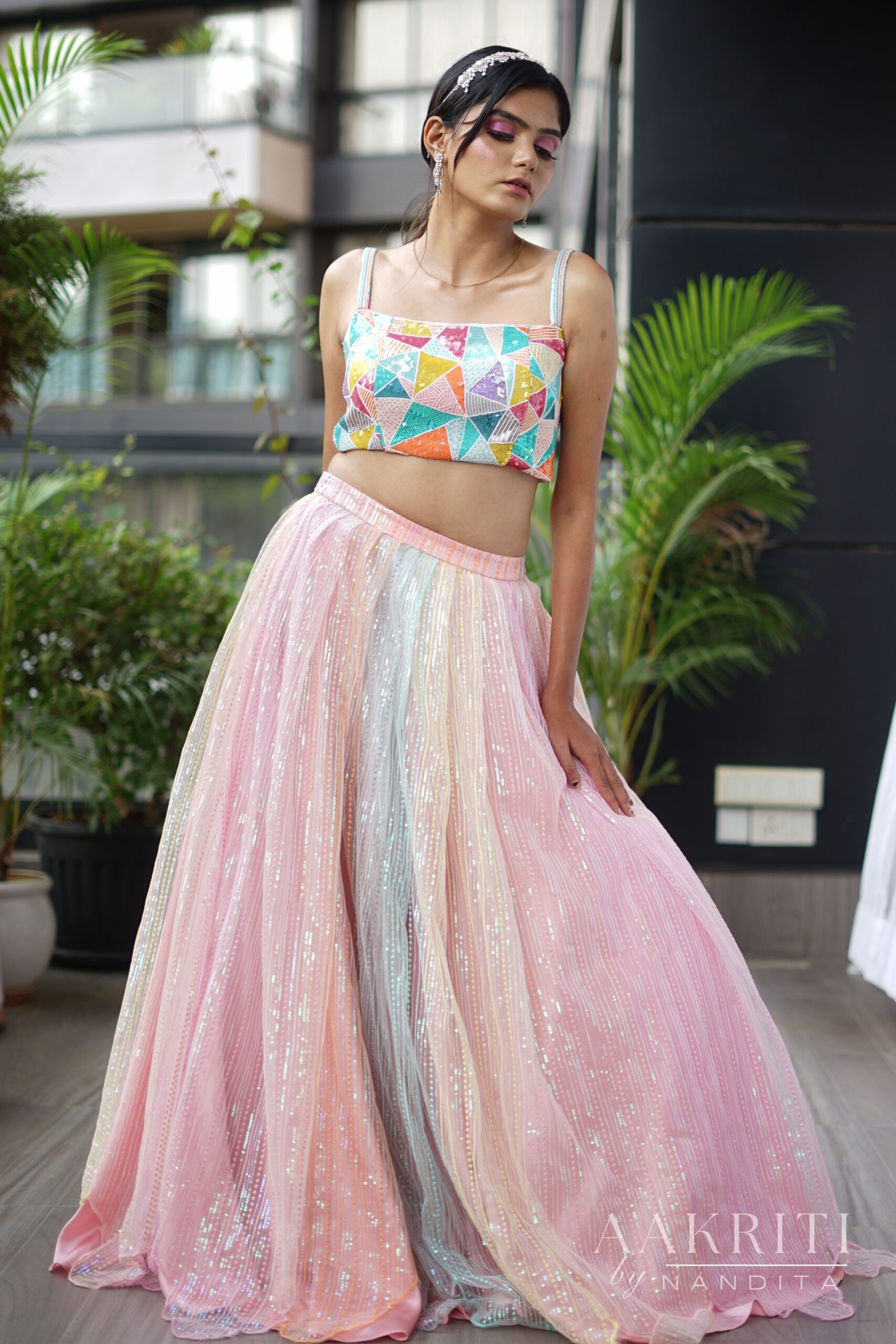 Pastel Coloured Lehenga